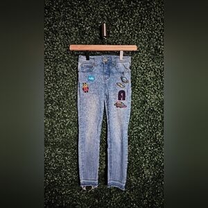 Cat & Jack Blue Jeans with Colorful Patches